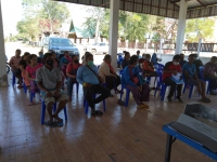 การประชุมประชาคมหมู่บ้านในพื้นที่ตำบลโคกสำราญ  เพื่อหาแนวทางแก้ไขปัญหายาเสพติดในพื้นที่ตำบลโคกสำราญ